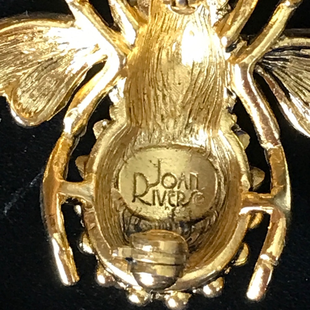 Joan Rivers Bead Textured Bee Brooch - Picture 3 of 8